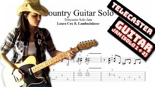 Country Telecaster Guitar Solo TAB (Laura Cox with Friends)