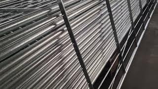 Galvanized Road Safety Metal Pedestrian Crowd Control Barrier Temporary Fencing 1.1M