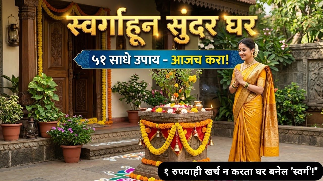 १ रुपयाही खर्च न करता घर बनेल 'स्वर्ग'! ५१ पौराणिक गुपिते जी कोणीच सांगत नाही🔥Vastu Tips for Home