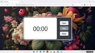 Building a Stopwatch: My First Project for the Coding Ninjas Skill Test | Web Development Project