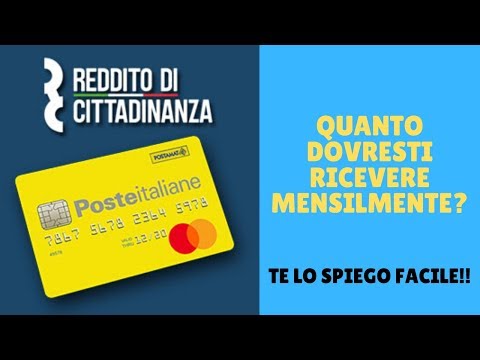 Reddito di Cittadinanza QUANTO dovresti RICEVERE MENSILMENTE? spiegato facile