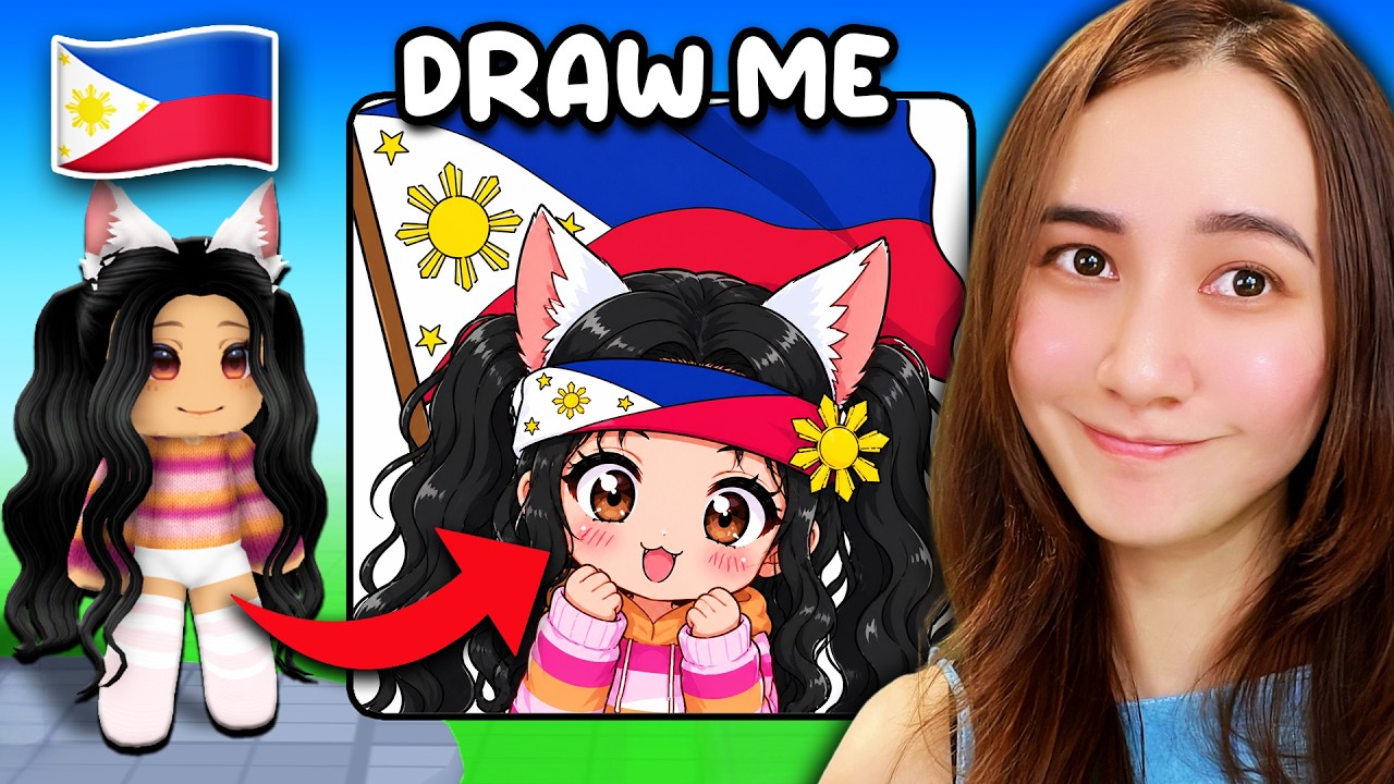 I drew Roblox players from YOUR country…