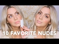 10 Favorite Nude Lipsticks