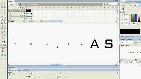 www.FlashF1.net - Flash Tutorials - Cool text effect - Part one