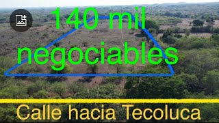 10 manzanas en venta a 25 minutos de la Alcaldía de Tecoluca. Precio: 140 mil negociables