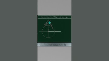 Construct an Approximate 155 Degree Angle Using Compass #shorts #geometry