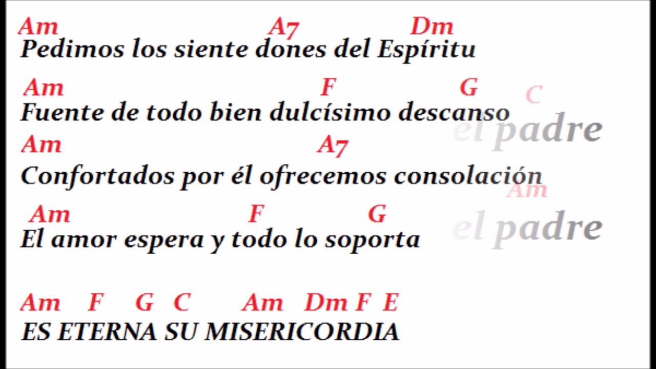 Himno para el año de la Misericordia Acordes - YouTube