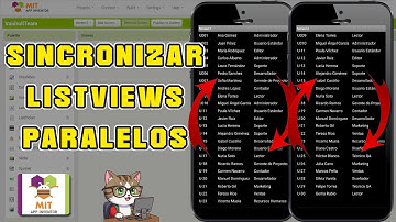 LISTAS PARALELAS CON DESPLAZAMIENTO SINCRONIZADO EN MIT APP INVENTOR