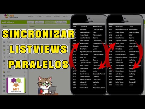 LISTAS PARALELAS CON DESPLAZAMIENTO SINCRONIZADO EN MIT APP INVENTOR