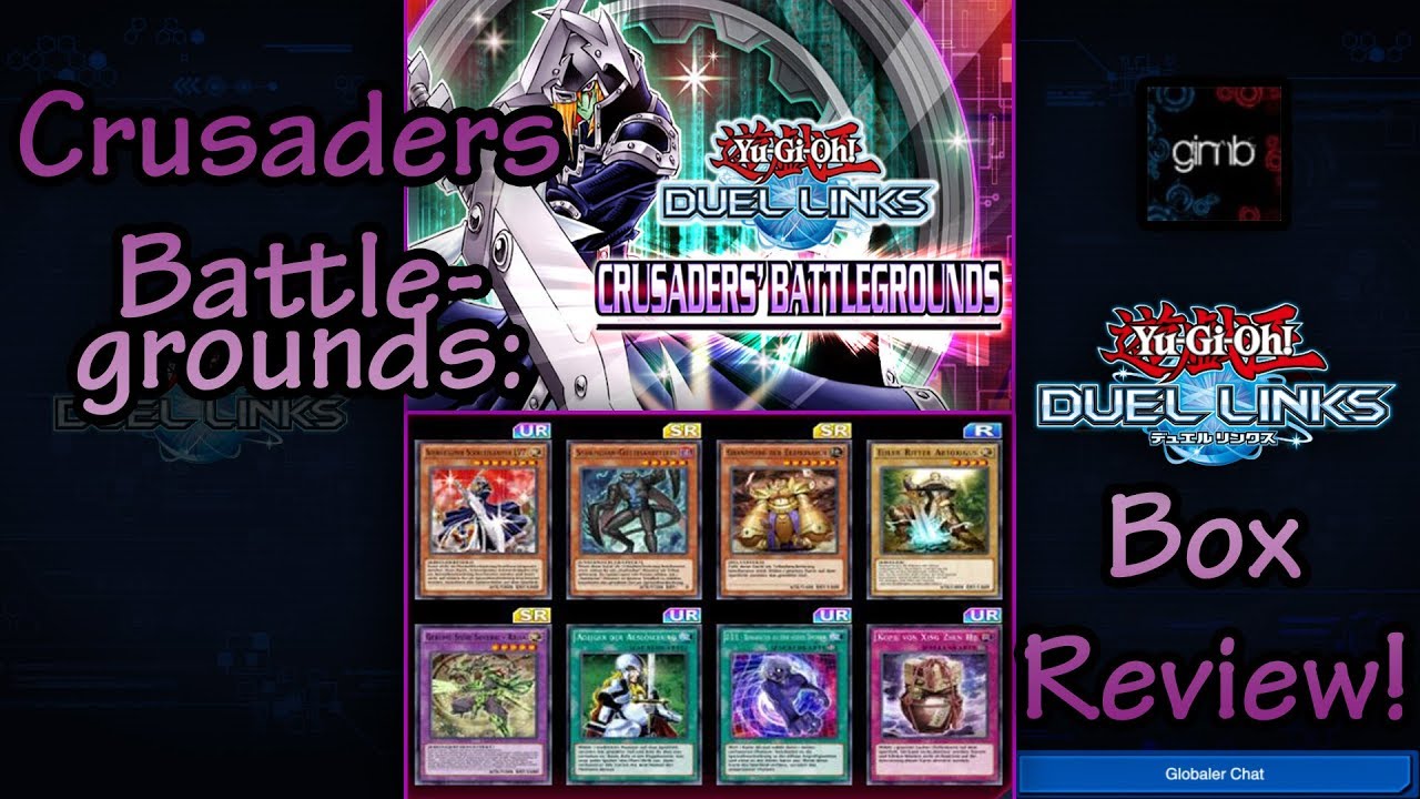 Yugioh Duel Links | Crusaders Battlegrounds Box Review! | w/Gimbplays [DEU]