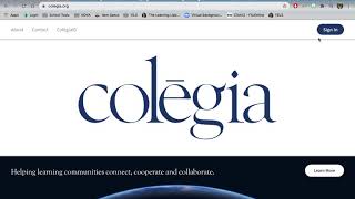 Logging into Colēgia/Cómo iniciar sesión en Colēgia