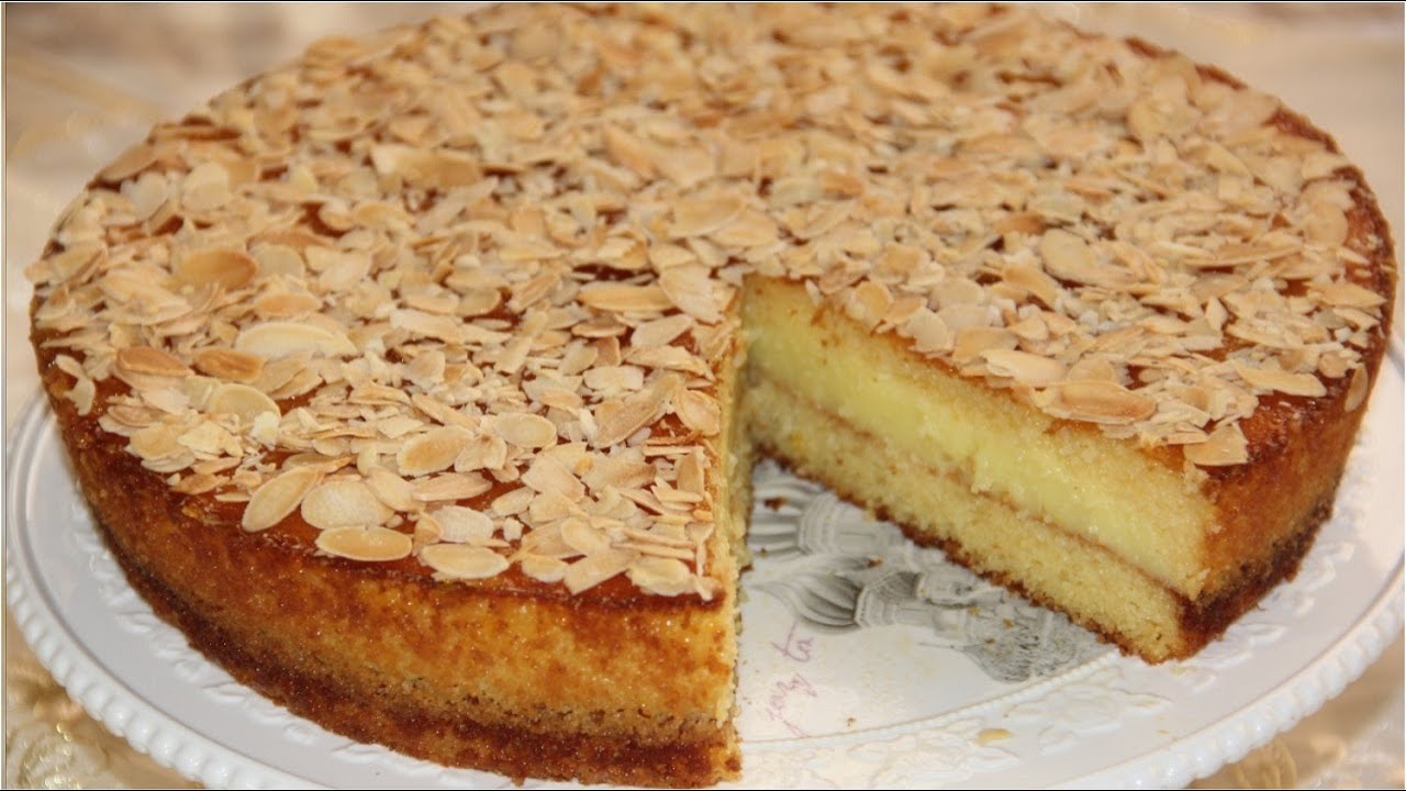 بسبوسة رائعة بالكريمة هشيشة ورطبة غتنسيك فكلشي ديريها وتعاوديها الكل غيشكرك عليها