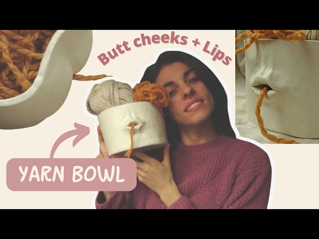 DIY Cute Clay Yarn Bowls For Crochet & Knitting *tiktok viral idea* 