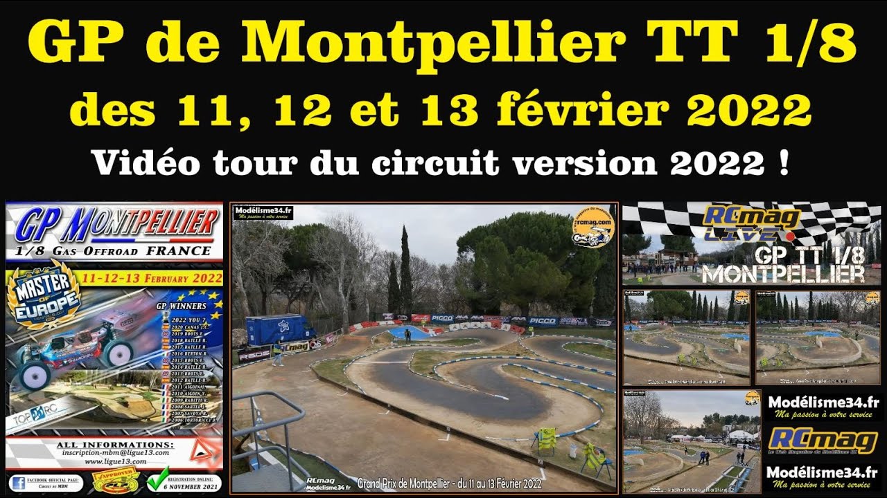 Tour du circuit avant les essais du Grand Prix de Montpellier 2022