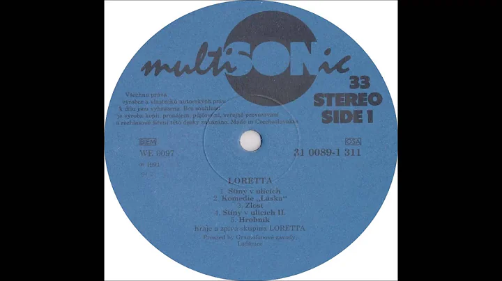 Loretta - Zlost [1991 Vinyl Records 33 1/3rpm]