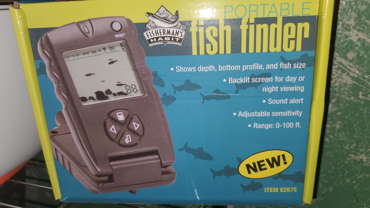 Harbor Freight Fishermans Habit Portable FISH FINDER Unboxing and