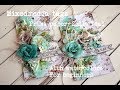 Mixed Media Tags- Primas Zella Teal Paper-for Beginners