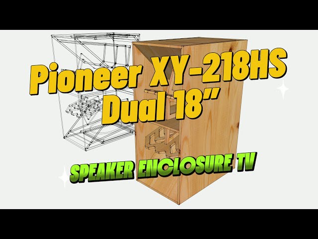 Pioneer XY-218HS Dual 18″ | Horn-Loaded Subwoofer | 3D Modeling in