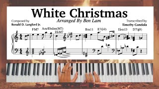 Video thumbnail of "White Christmas by Ben Lam| Piano Transcription"