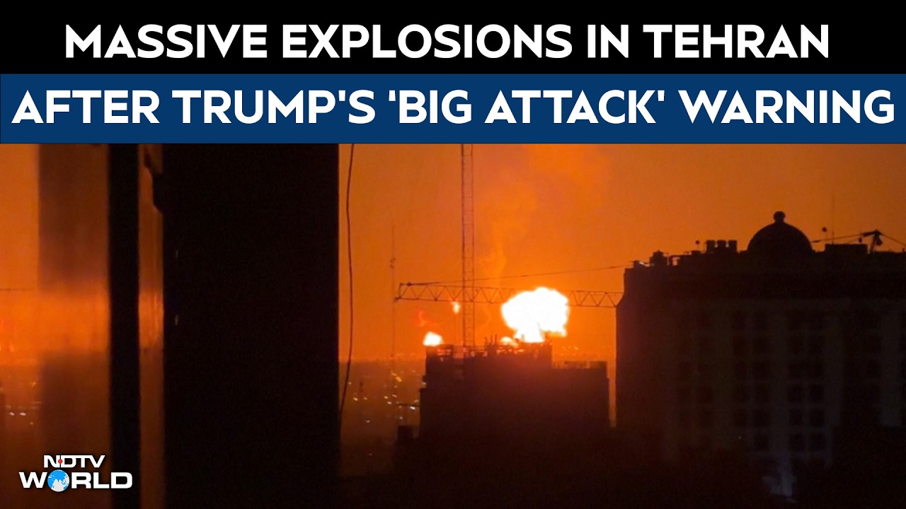 Massive Explosions In Tehran After Trump's 'Big' Attack Warning