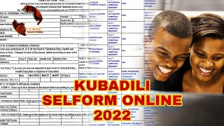 Kubadilisha SELECTION Mtandaoni 2022,form five selection,colleges selection
