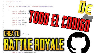 TODO EL CODIGO - Crea un BATTLE ROYALE Unity (Github)