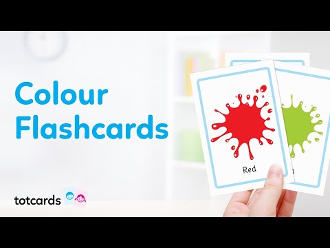 Colour Flashcards - Learn Colors for Kids Flash Cards - Totcards (4K)