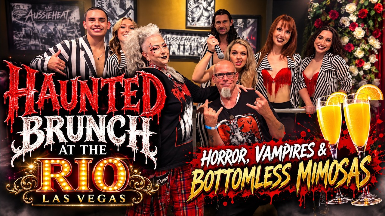 🖤 HAUNTED BRUNCH AT THE RIO LAS VEGAS! 🦇 Horror, Vampires & Bottomless Mimosas