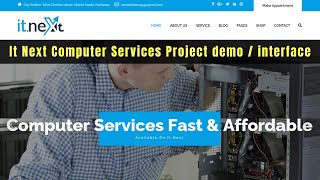 It next computer services website project demo | dit 2nd semester project