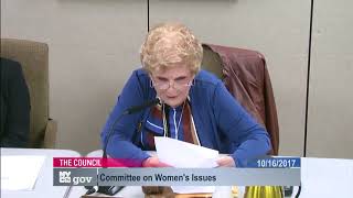 Committee on Women's... NYCC PV 250 16 171016 112323
