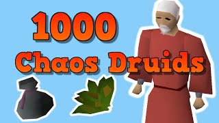 OSRS Loot From 1,000 Chaos Druids 2021