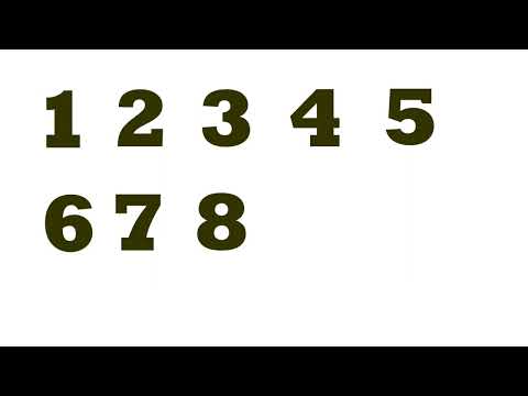 Learn 1 to 10 | Dark Green Numbers on White Background | Number Learning for Kids