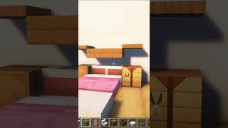 Minecraft Bedroom Design Ep.4 | Easy Beginner Build Tutorial #minecraft #shorts