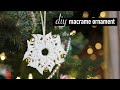 DIY Christmas Ornament 🎄 | Macrame Snowflake / Star Ornament