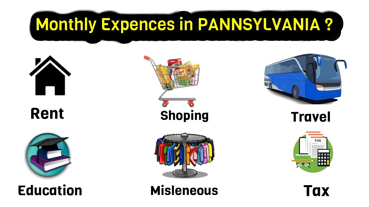 All living Expenses in Pennsylvania: For Family and One Person