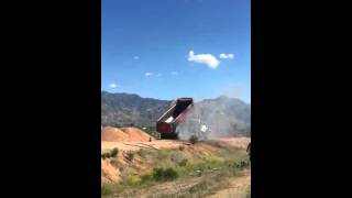 Golder Ranch responds to dump truck fire