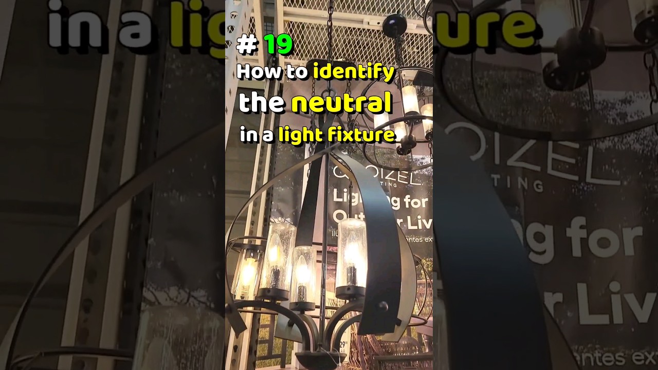 19 of 25 How to identify the neutral in a light fixture