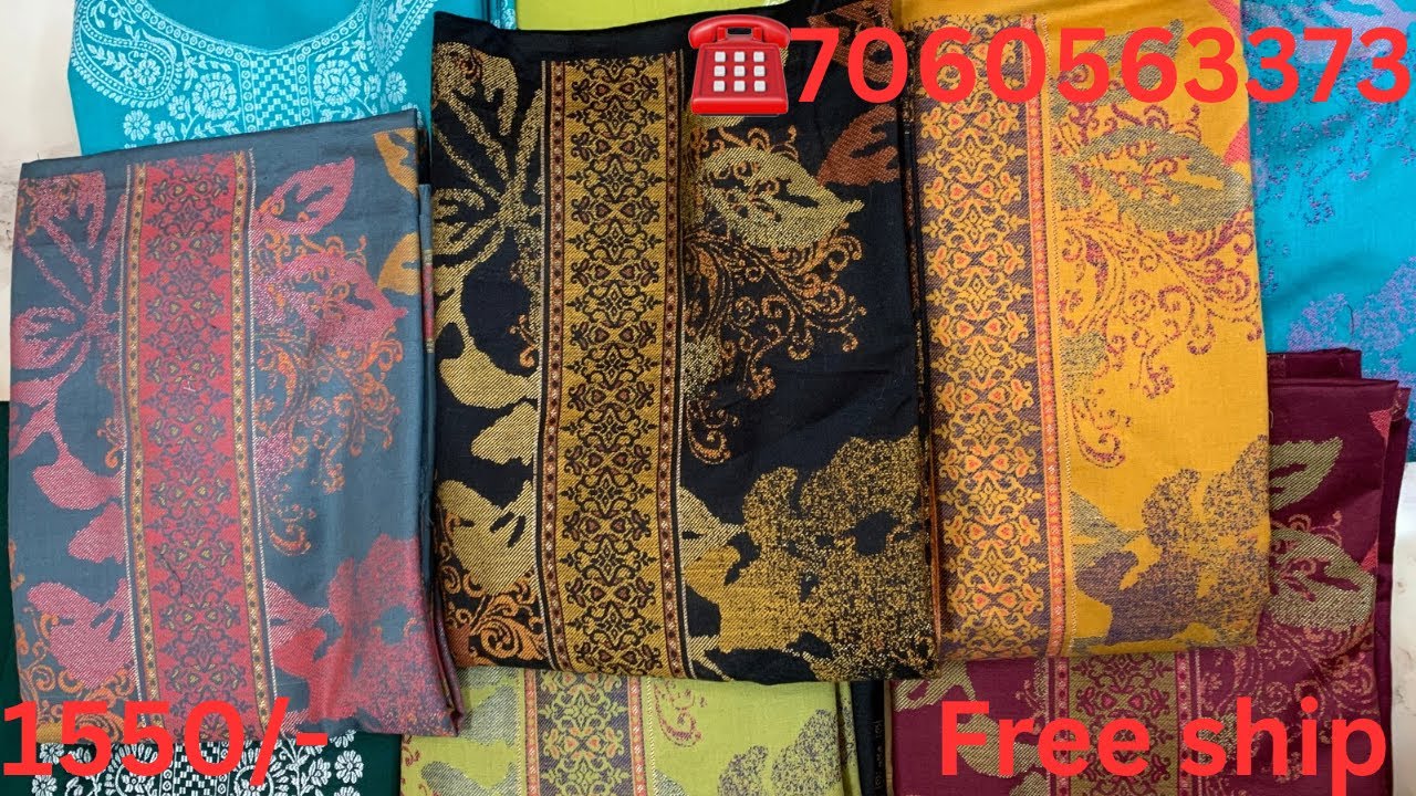 Zari weaving winter suits❄️wooleen zari weaving suits🌼new arrivals☎️7060563373