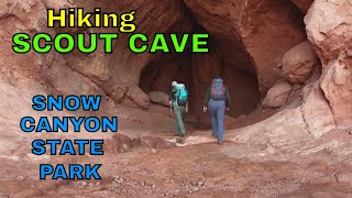 Hiking Scout Cave, Snow Canyon State Park, Utah