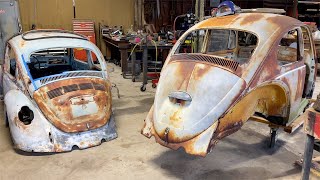 VW Beetle Restoration - Rear Window Metal Repair