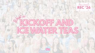 Kickoff and Ice Water Teas