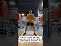 Zercher Squats! A different type of squat. #exercise #fitness #gymlife #weightlifting #legday #squat