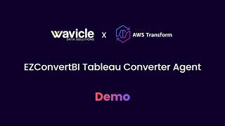 EZConvertBI Tableau Converter Demo | Tableau to AWS Quick Sight Migration (AWS Transform)