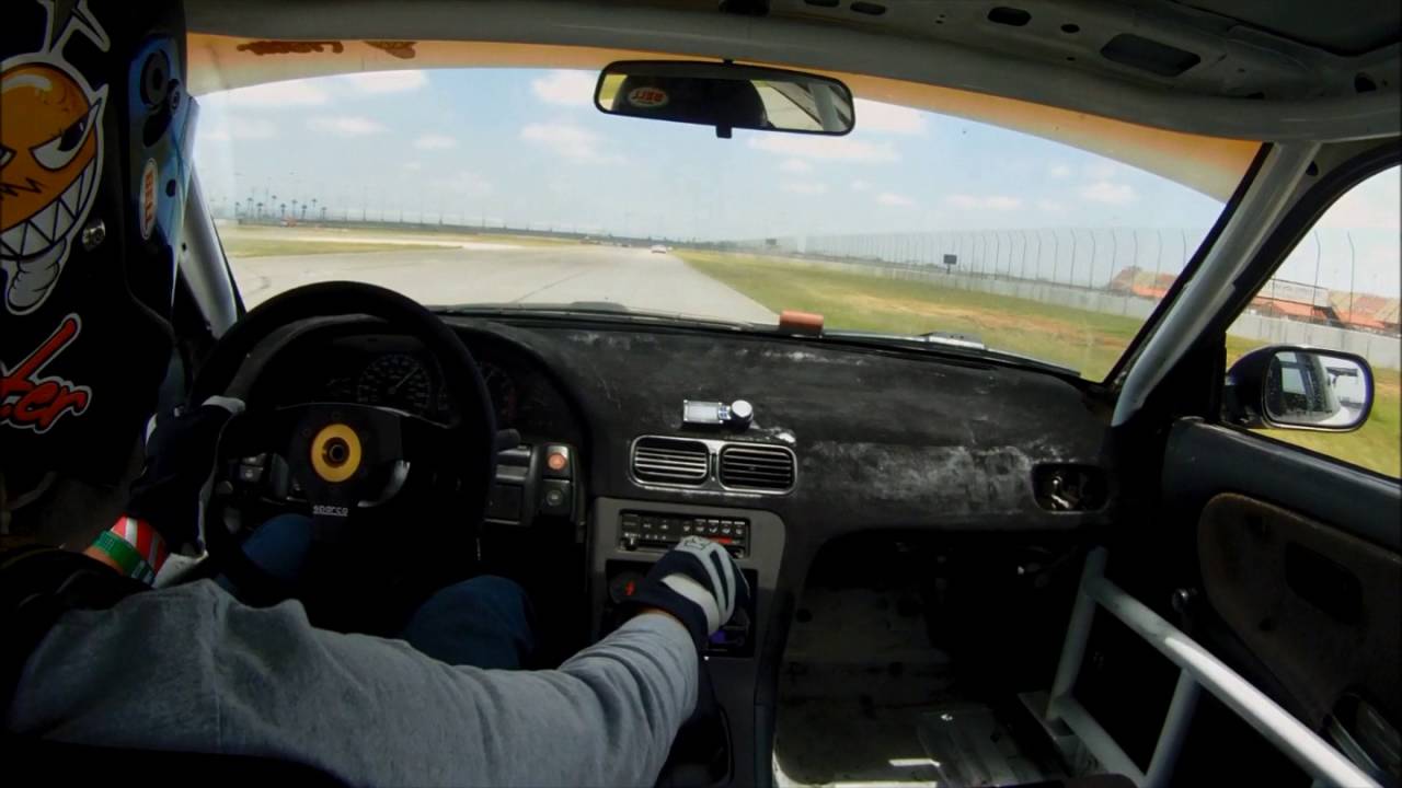Auto club speedway roval s13 240sx sr20det t28 2:03.86 - YouTube