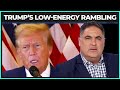 Lowenergy trump gives rambling speech after guilty verdict