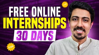 Don't miss this Free Online Internship for students ➡ Get certificate in 30 days