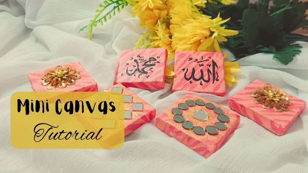 Mini Canvas Painting in a Unique Way 😍❤ 