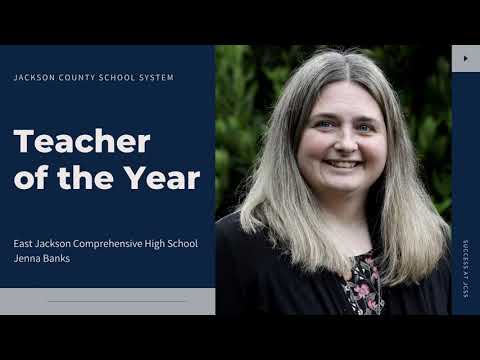 East Jackson Comprehensive High School Teacher of the Year, Jenna Banks