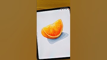 Orange Slice 🍊 #procreate #shorts #art #watercolor