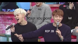 JB being done with GOT7 for 5 min